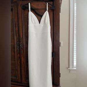 Lulu's White Strapless Dress